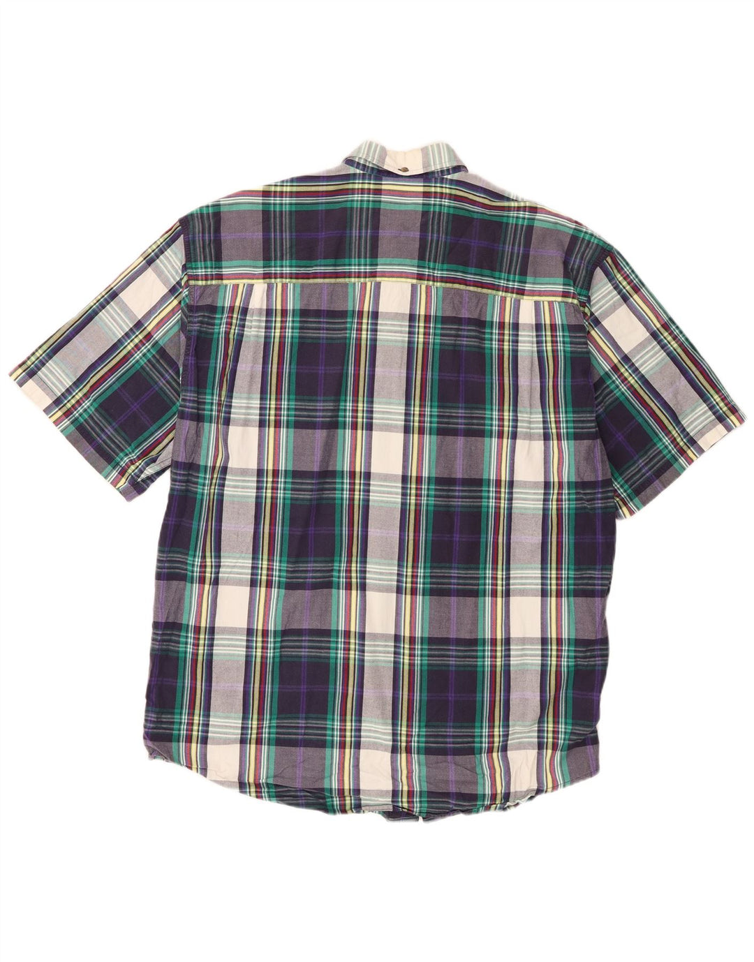 Eddie Bauer Chemise à manches courtes pour homme en coton à carreaux multicolores