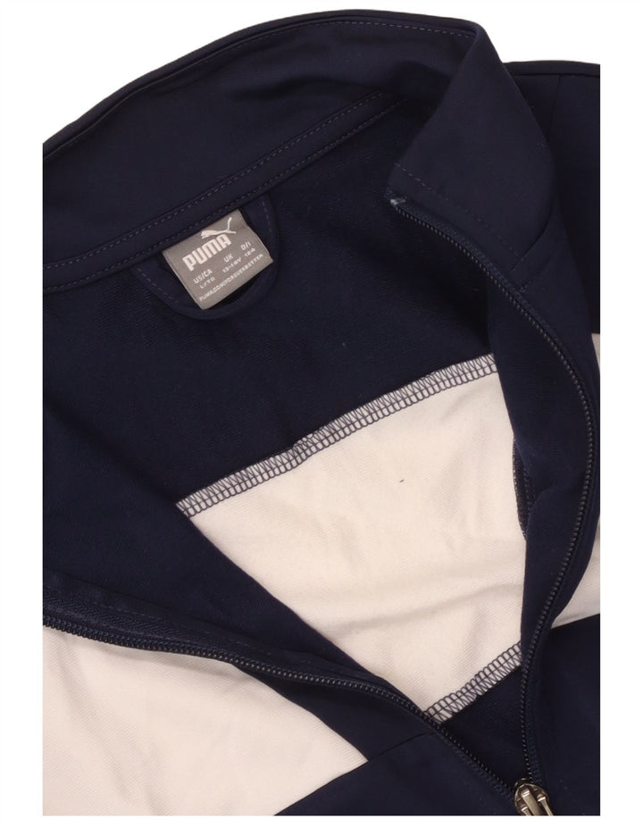 Puma Veste de Survêtement Garçon 13-14 Ans Bleu Marine Colorblock