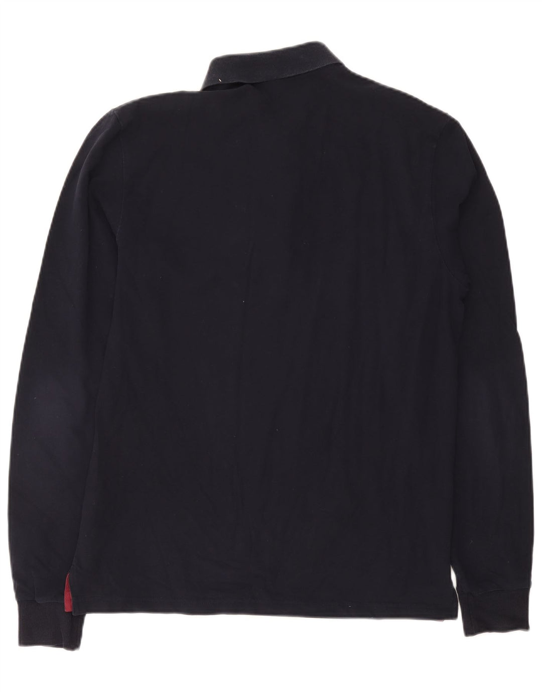 GANT Homme Polo à Manches Longues Large Bleu Marine Coton