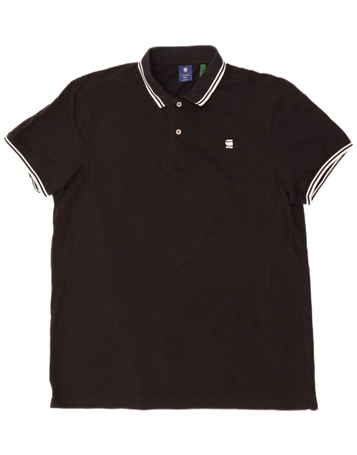 G-STAR Polo Homme 2XL Noir Coton