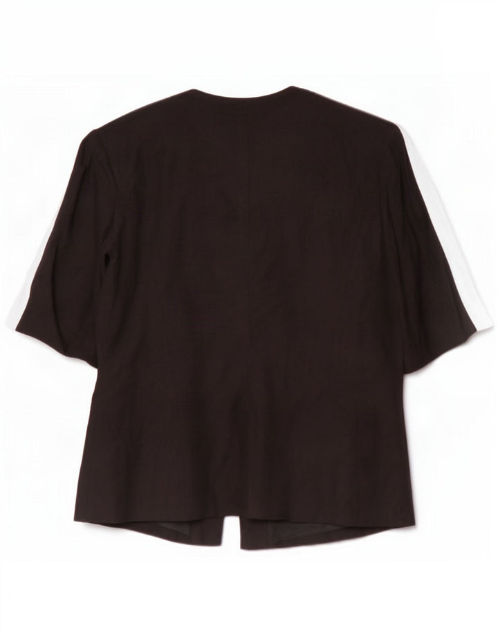Basler Veste blazer à manches courtes pour femme 5 boutons UK 12 Noir moyen
