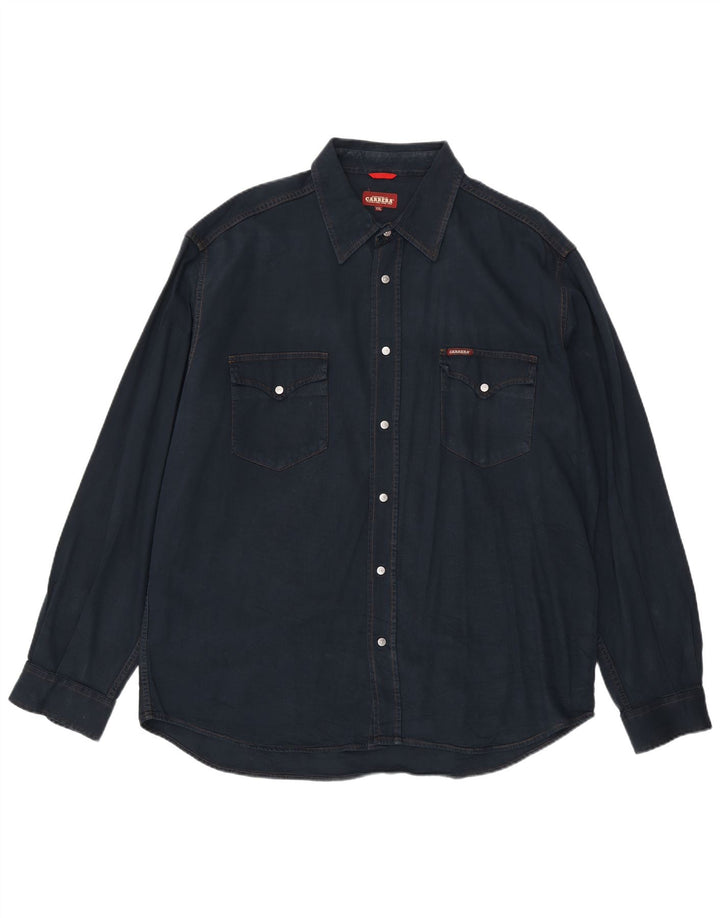 CARRERA Chemise en Jean Homme 2XL Bleu Marine Coton