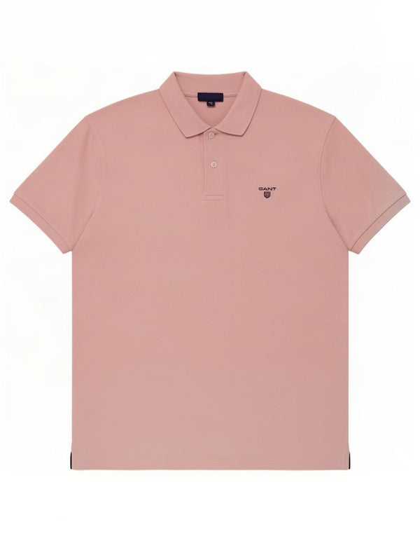Gant Polo Homme Large Rose Coton