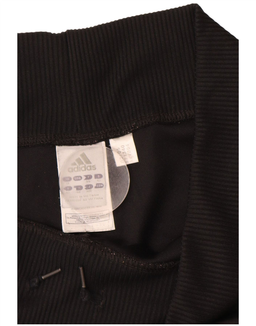 ADIDAS Pantalon de survêtement pour femme UK 16 Large Noir Polyester