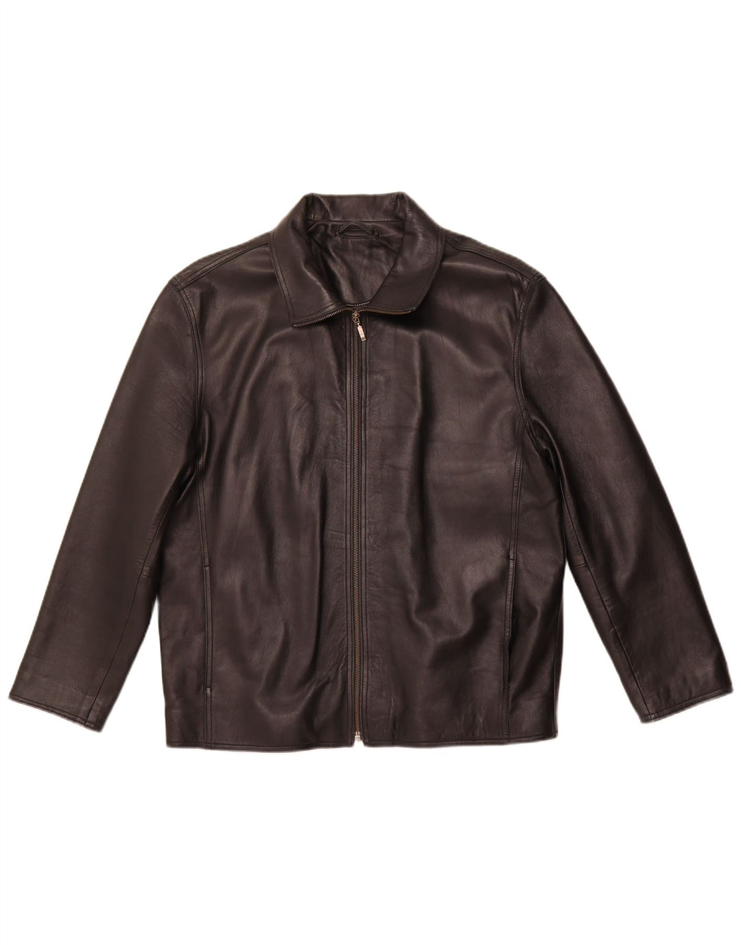 MADDOX Veste en cuir pour femme UK 22 3XL Cuir noir
