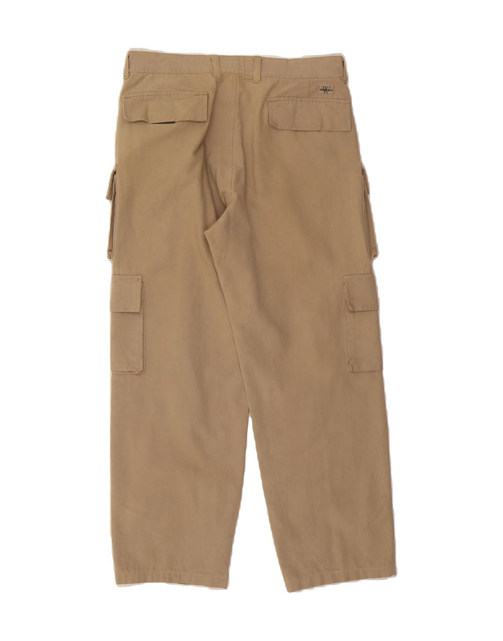 WEIPPER Womens Khakis Straight Cargo Trousers EU 42 Large W33 L28 Beige Vintage Weipper and Second-Hand Weipper from Messina Hembry 