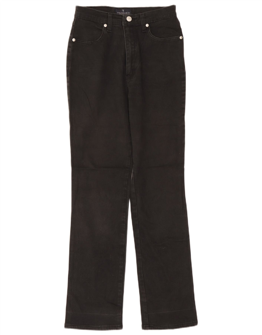 Trussardi Femme Jean Droit W26 L30 Gris Coton