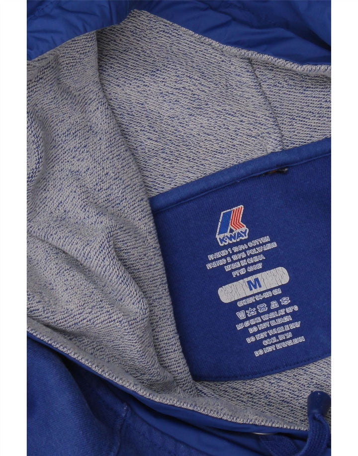 K-Way Pull à capuche pour femme UK 14 Bleu moyen Coton