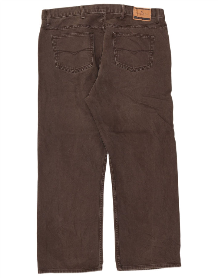 Marks & Spencer Jean droit Blue Harbor homme W42 L29 coton marron