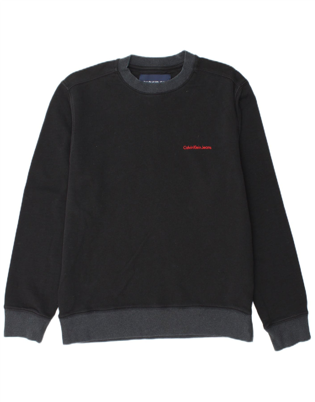 CALVIN KLEIN JEANS Pull Sweatshirt Homme Noir Moyen Coton