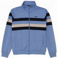 Asics Veste de survêtement pour homme XL Bleu Colorblock Polyester
