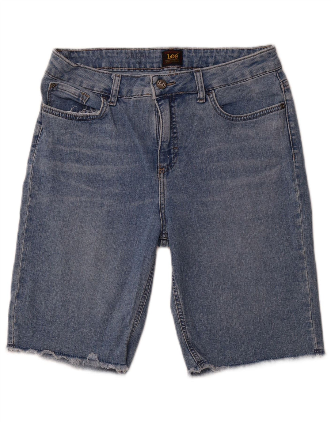 LEE Short en jean pour femme US 12 Large W30 Bleu Coton