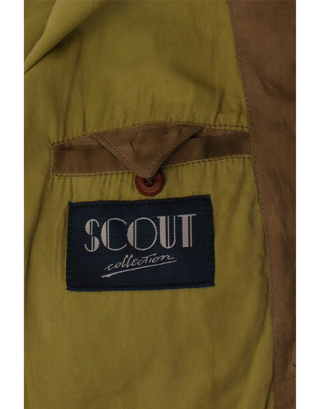 Scout Veste bomber en daim pour homme UK 40 Large Vert