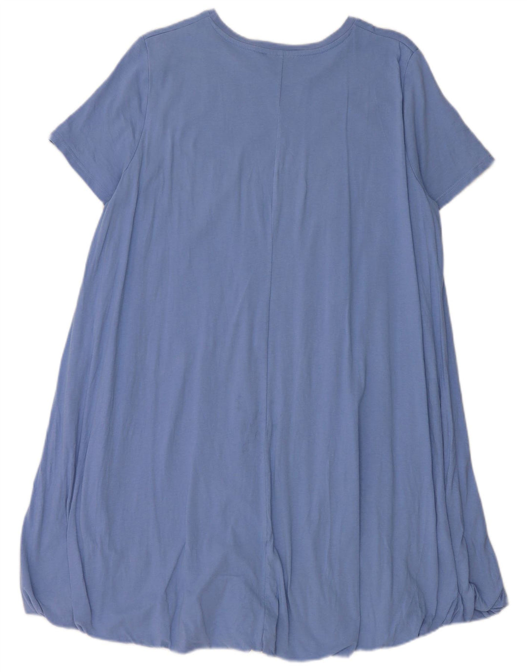 Zara Robe Bubble Femme UK 16 Grand Coton Bleu