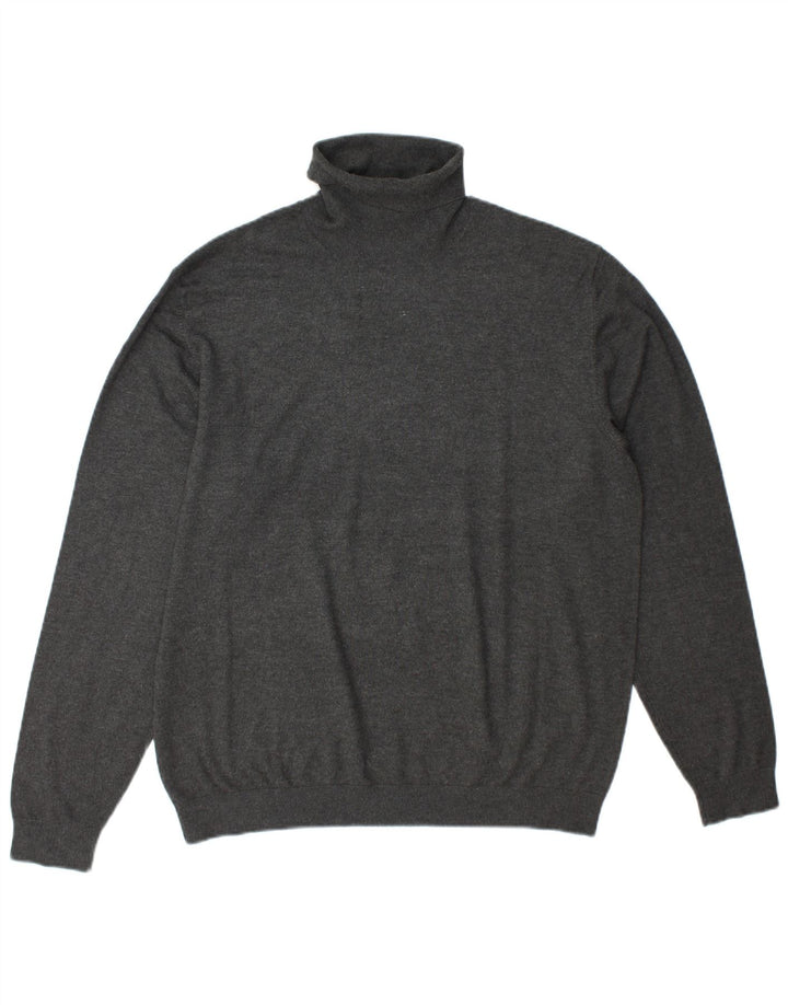 Zara Pull Col Roulé Homme XL Gris