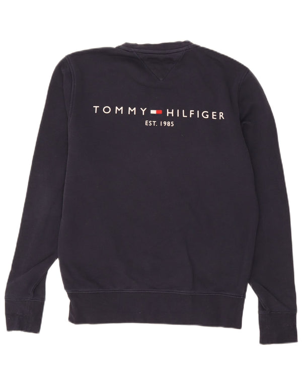 Tommy Hilfiger Sweat-Shirt Homme Bleu Marine Moyen Coton