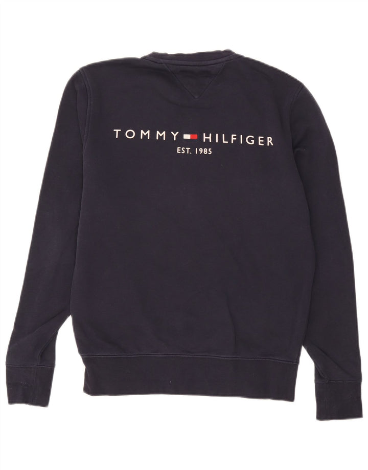 Tommy Hilfiger Sweat-Shirt Homme Bleu Marine Moyen Coton