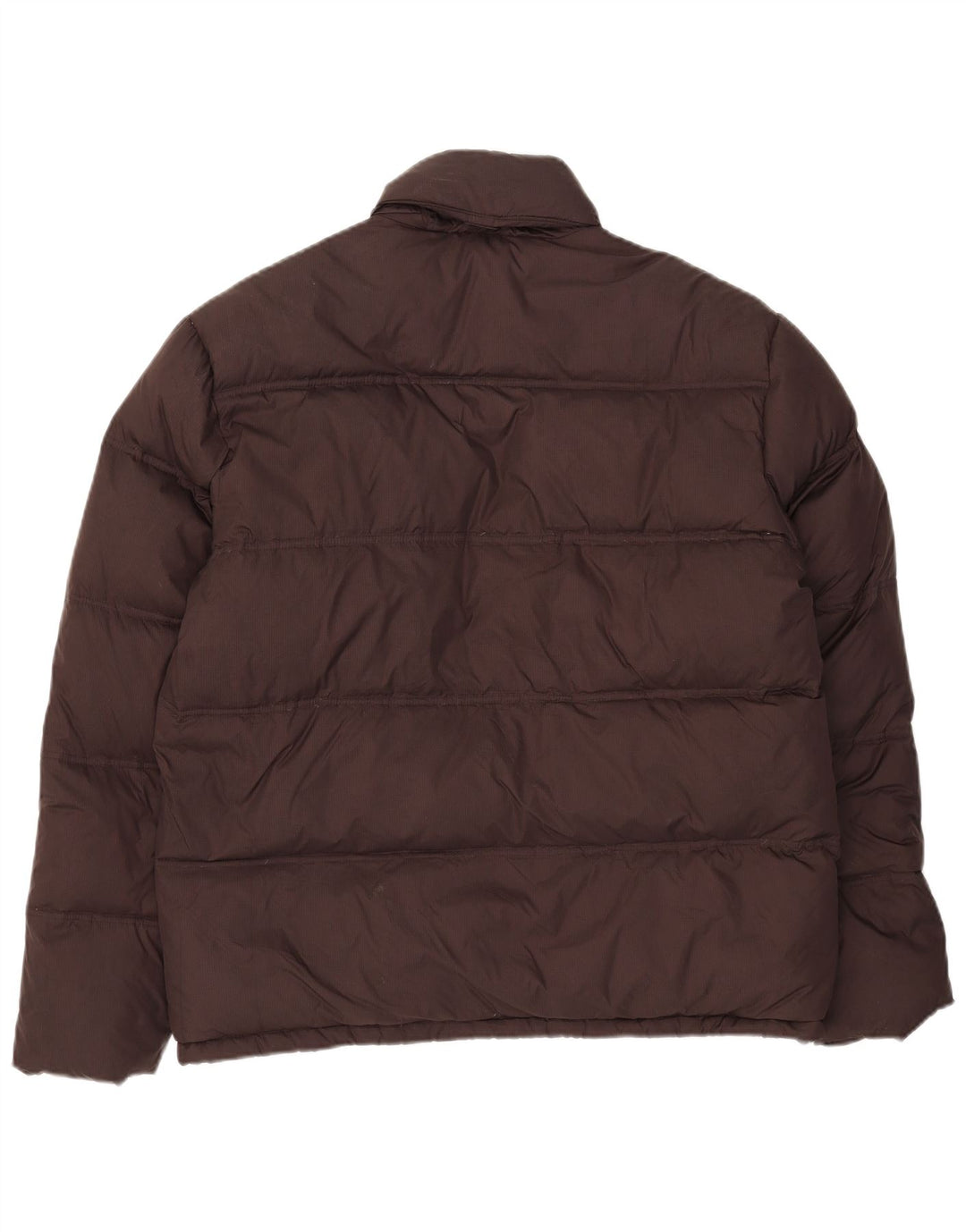 veste rembourrée à capuche vintage pour homme UK 40 Grand Polyamide Marron