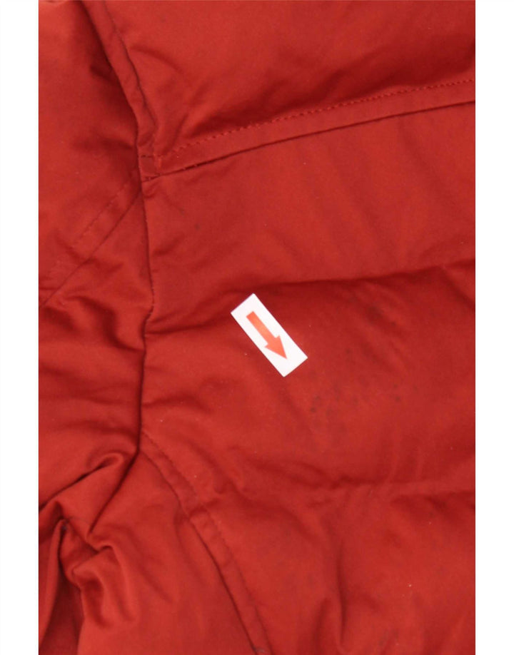 Zara Veste matelassée à capuche pour homme UK 40 Rouge moyen Polyester