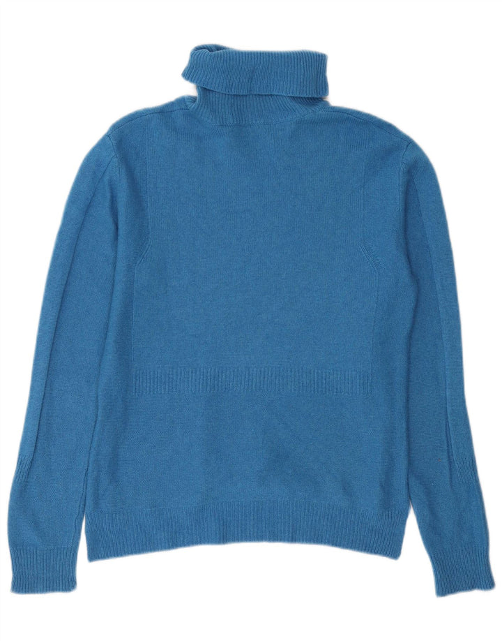 Max & Co. Pull col roulé pour femme UK 12 Bleu moyen Cachemire