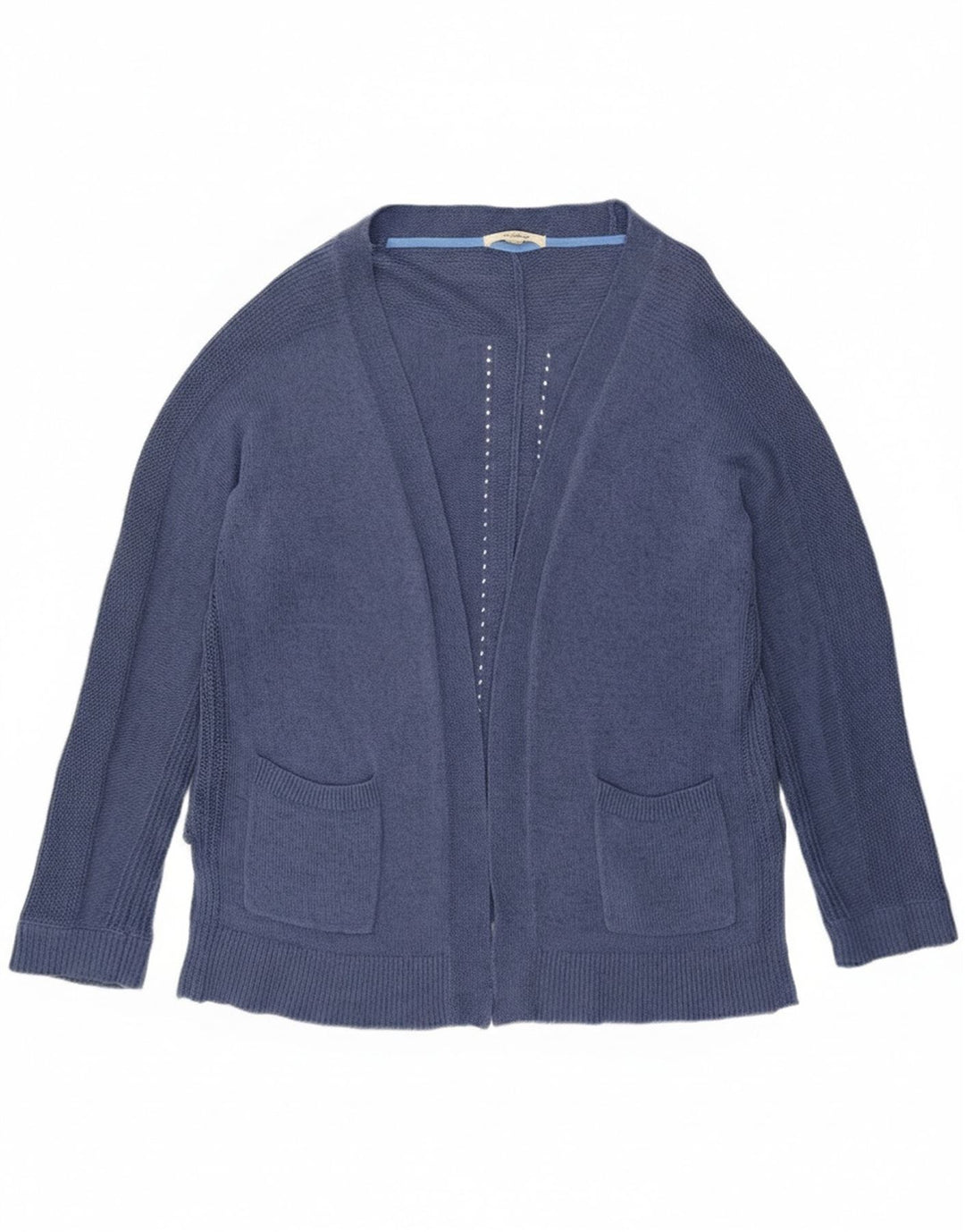 White Stuff Cardigan ouvert pour femme UK 16 Large Bleu Coton