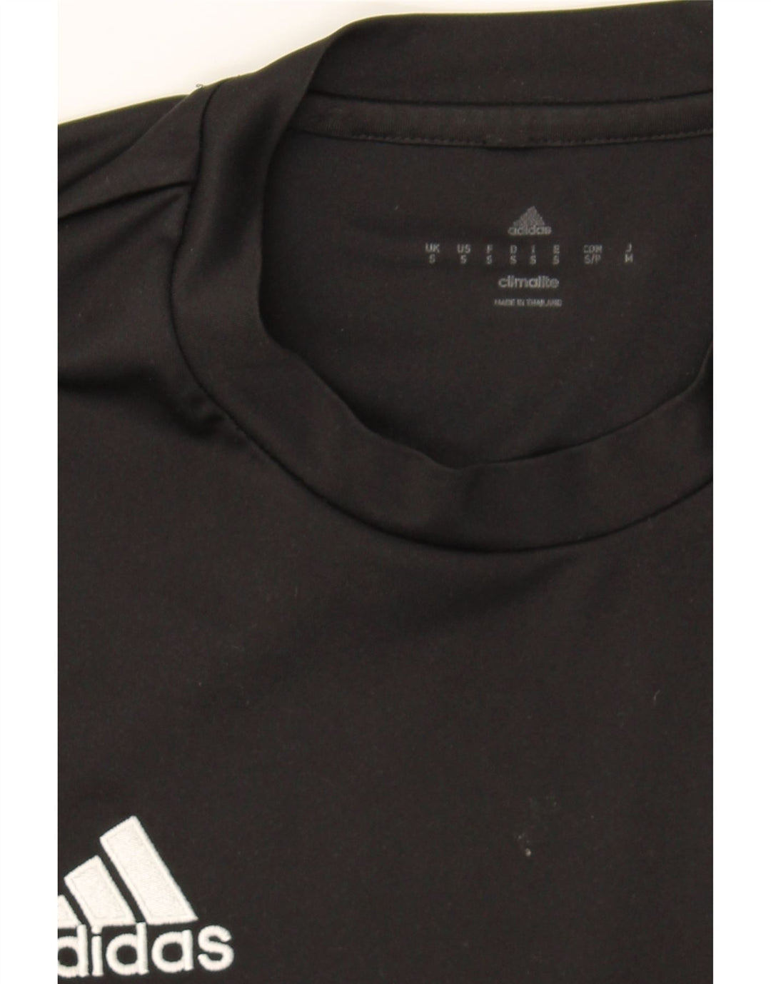 ADIDAS Mens Climalite T-Shirt Top Small Black Polyester Vintage Adidas and Second-Hand Adidas from Messina Hembry 