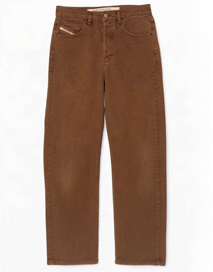 Diesel Jean droit homme W31 L32 marron coton