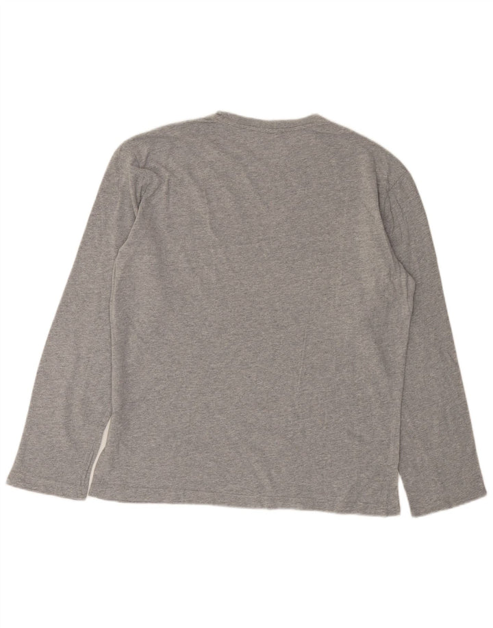 Champion Haut graphique à manches longues pour homme en coton moucheté gris moyen