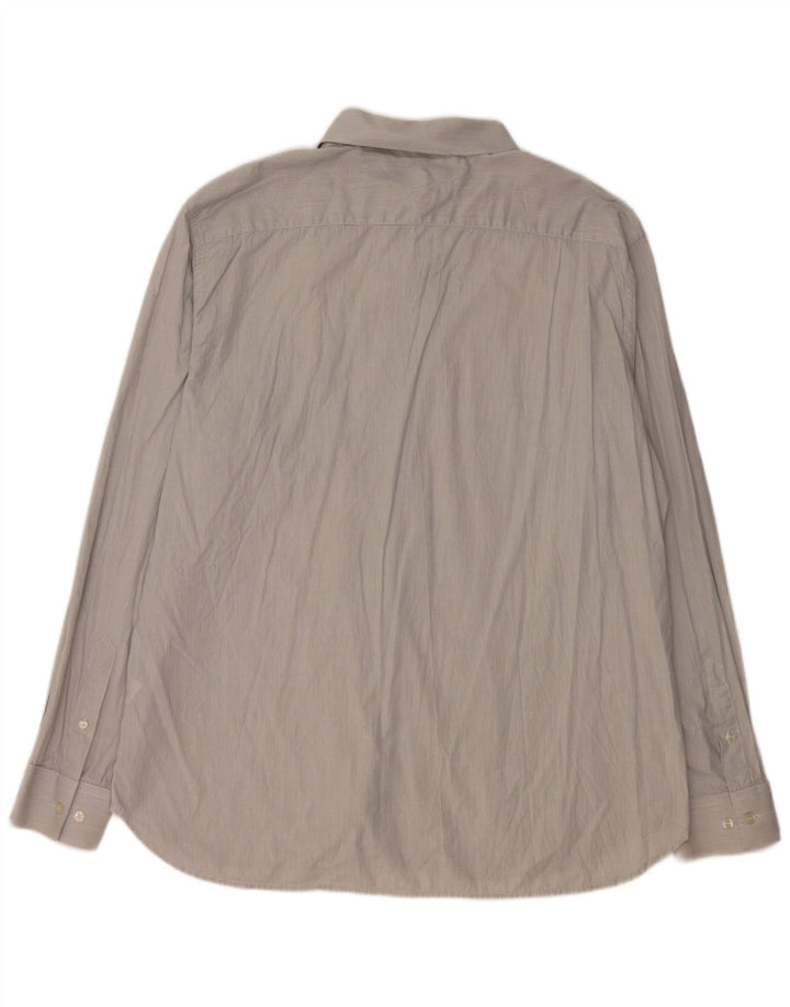 French Connection Chemise Homme 2XL Gris Rayure Coton
