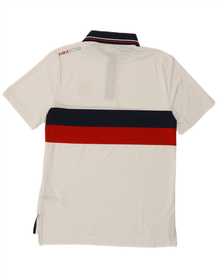Ralph Lauren Homme USA Polo Petit Blanc Rayé Polyester