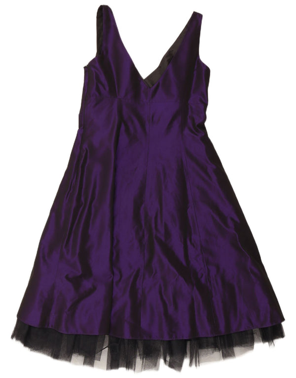Debut Robe trapèze sans manches pour femme UK 42 Acétate violet moyen