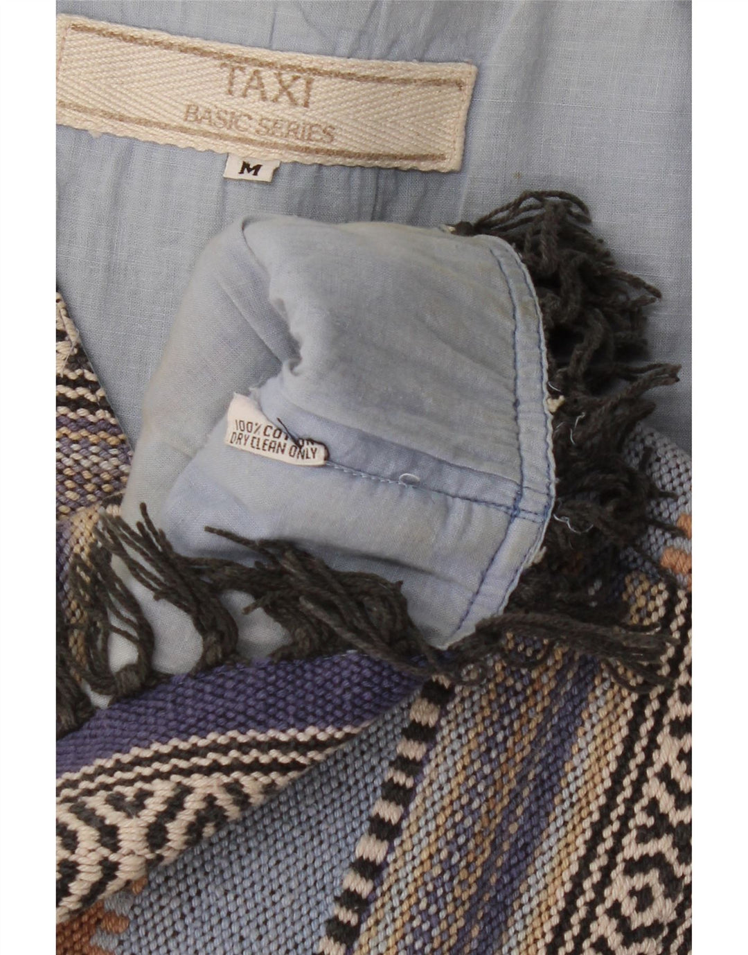 gilet homme vintage moyen coton rayé multicolore