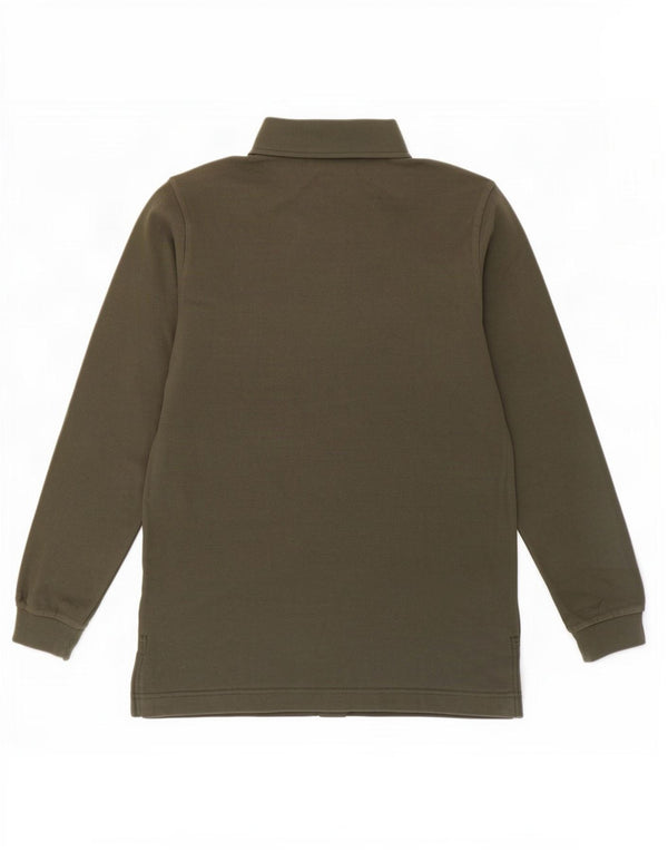 Kappa Polo à manches longues pour homme en coton kaki Taille L