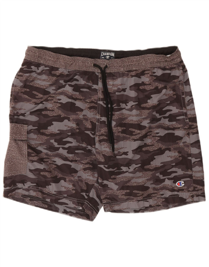Champion Short de Bain Homme 2XL Gris Camouflage