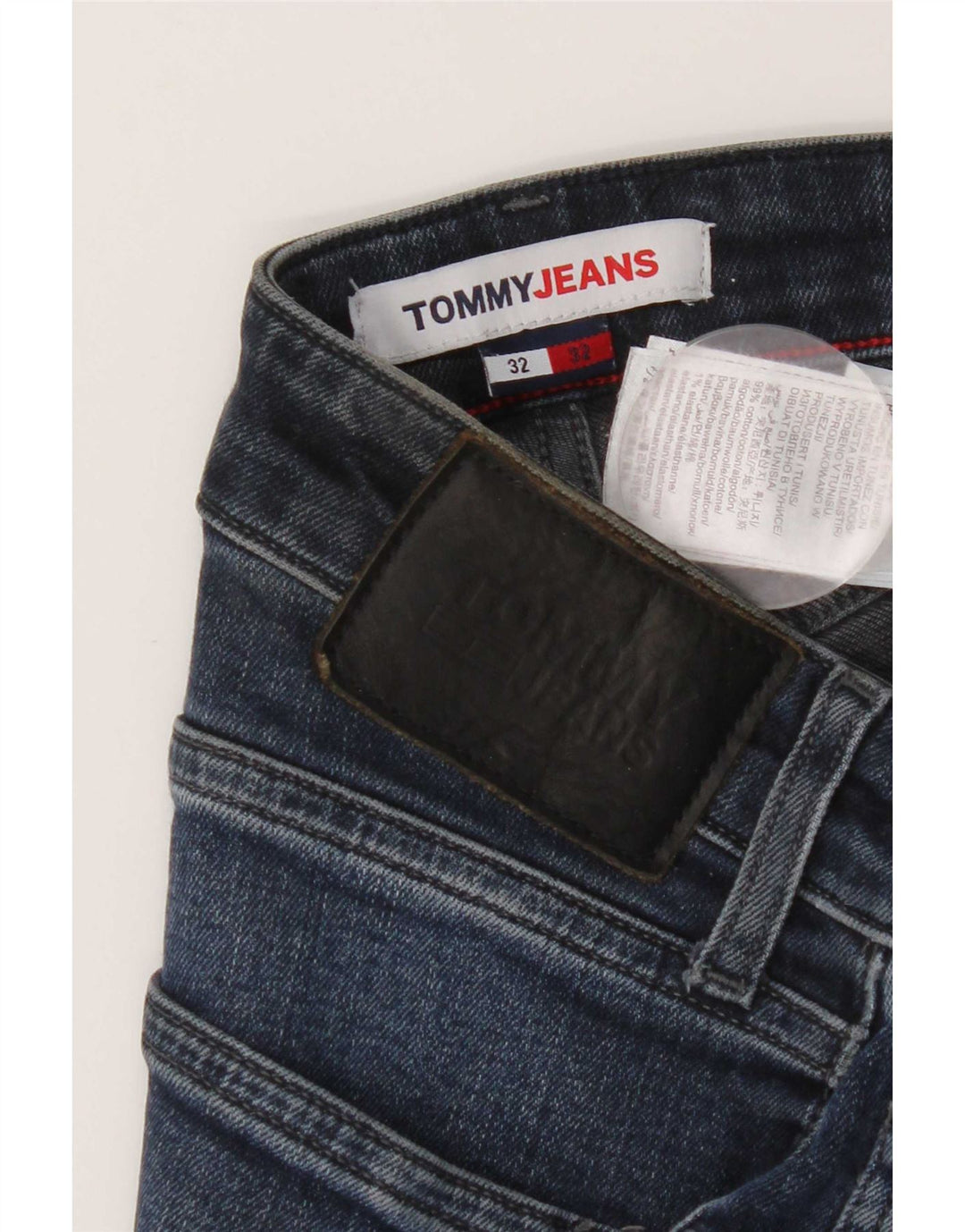 Tommy Hilfiger Jean Slim Homme W32 L32 Bleu Coton