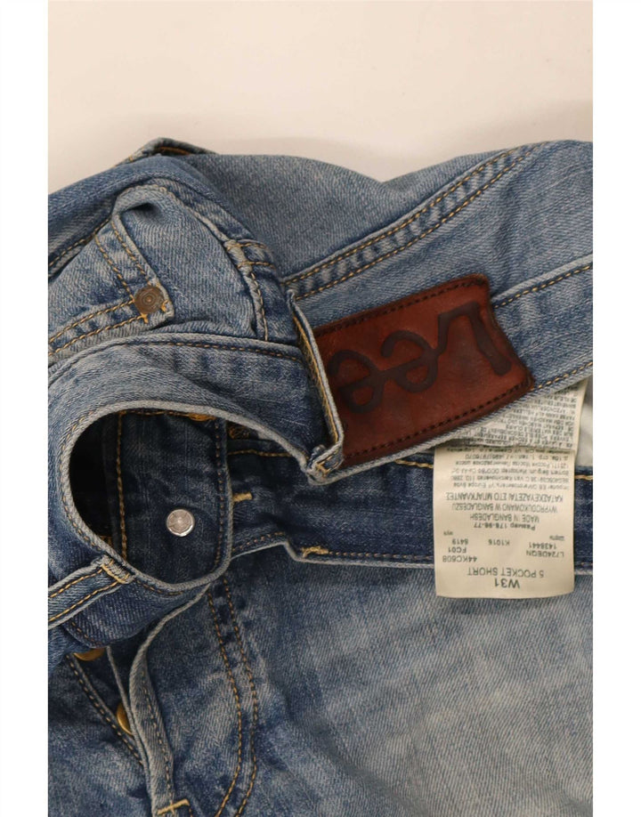 Lee Short en Jean W31 Homme Bleu Moyen Coton
