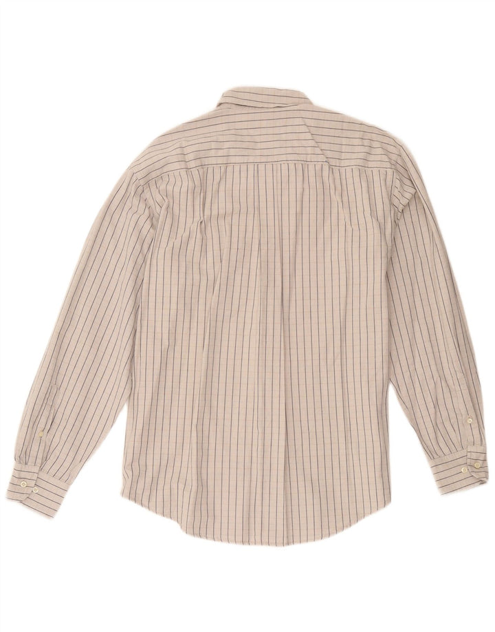 Sergio Tacchini Chemise Homme Coton Rayé Gris Moyen