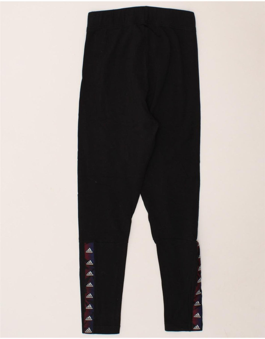 ADIDAS Womens Graphic Leggings UK 8/10 Small Black Vintage Adidas and Second-Hand Adidas from Messina Hembry 