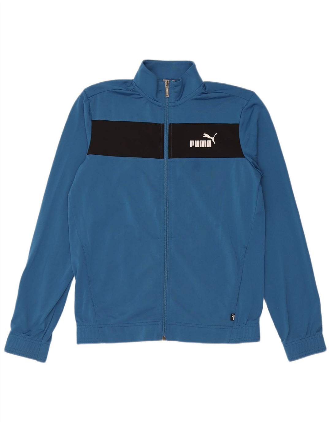 PUMA Veste de Survêtement Garçon 15-16 ans Bleu Colorblock Polyester