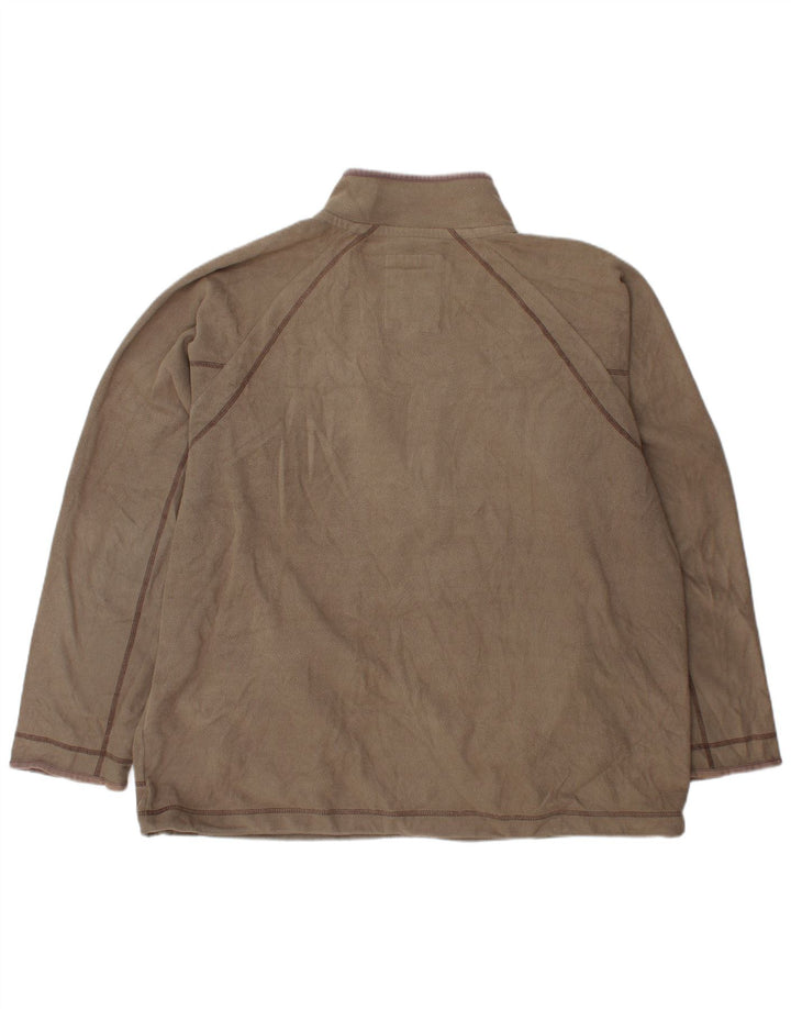 WEIRD FISH Pull Polaire Col Zippé Homme XL Gris
