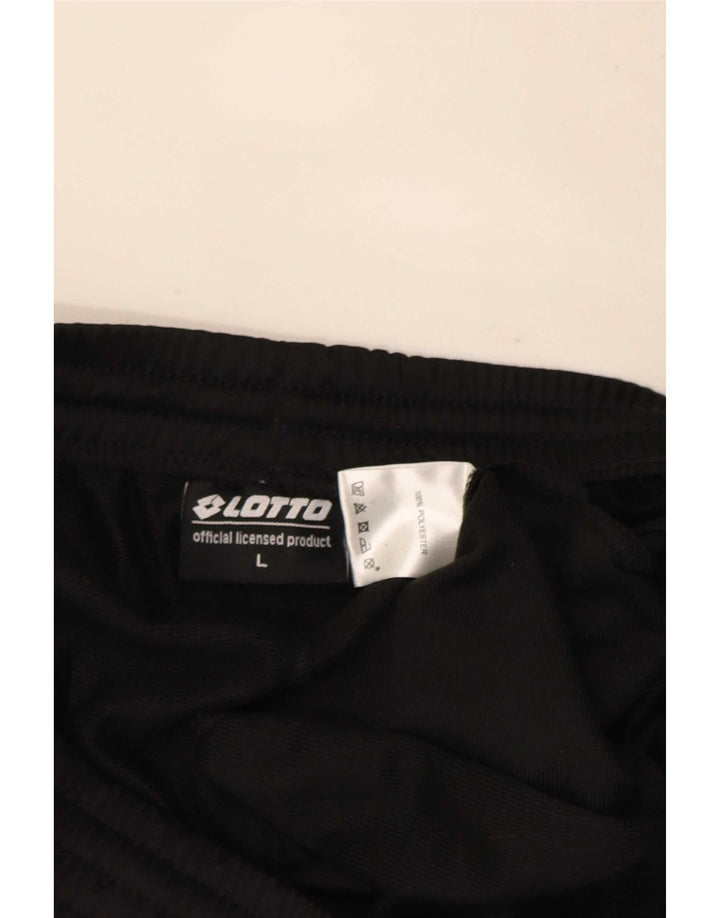 Lotto Pantalon de Survêtement Homme Joggers Large Noir Polyester