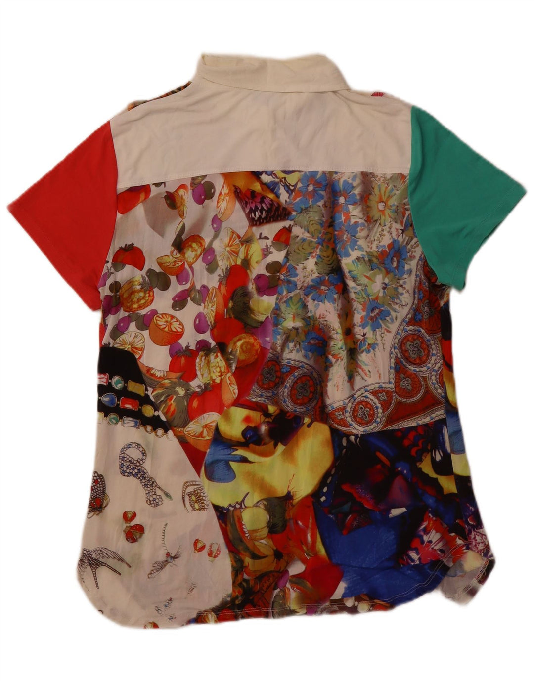 BAGARRY Chemisier pull pour femme UK 12 moyen patchwork multicolore