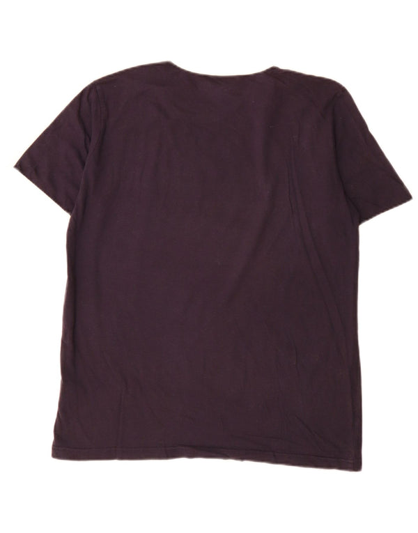 Puma T-Shirt Graphique Homme Bleu Marine Small Colorblock Cotton