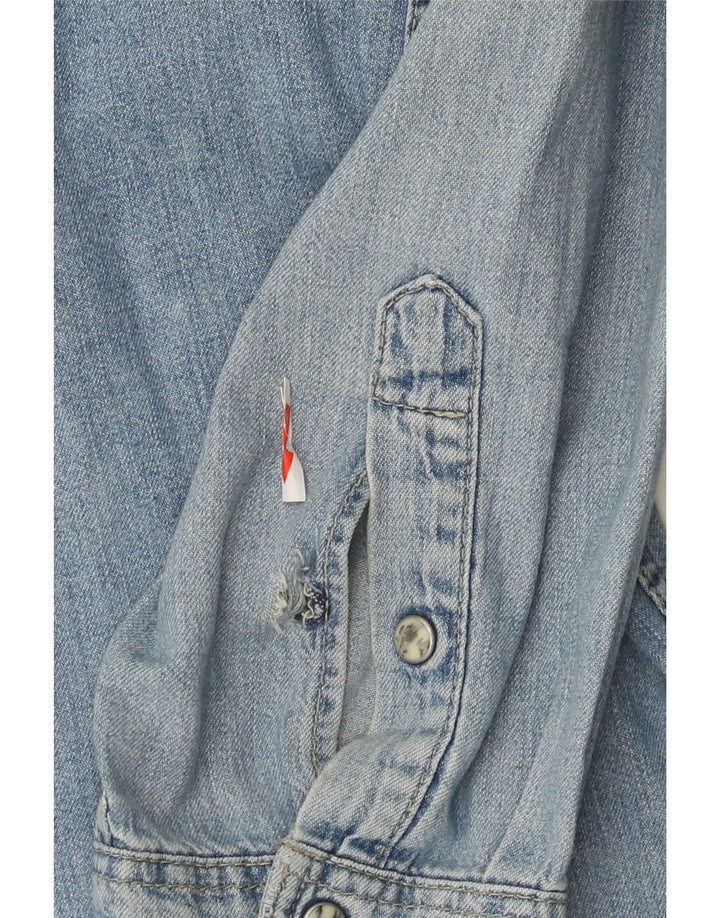 Wrangler Chemise en jean pour homme 2XL Bleu Coton
