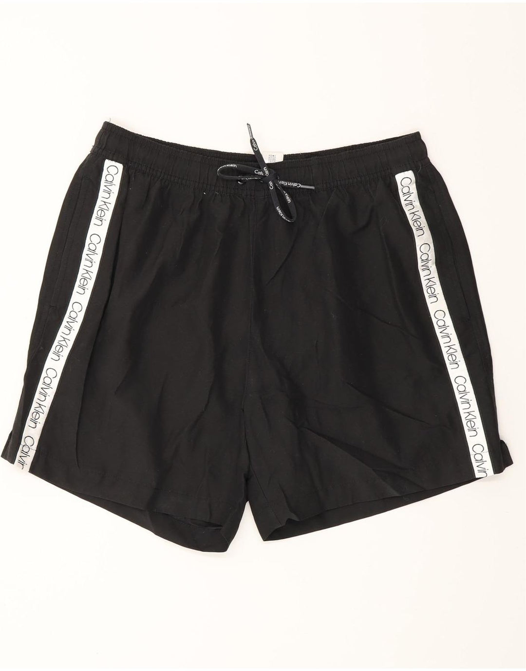 CALVIN KLEIN Short de Bain Graphique Homme Noir Moyen Polyester