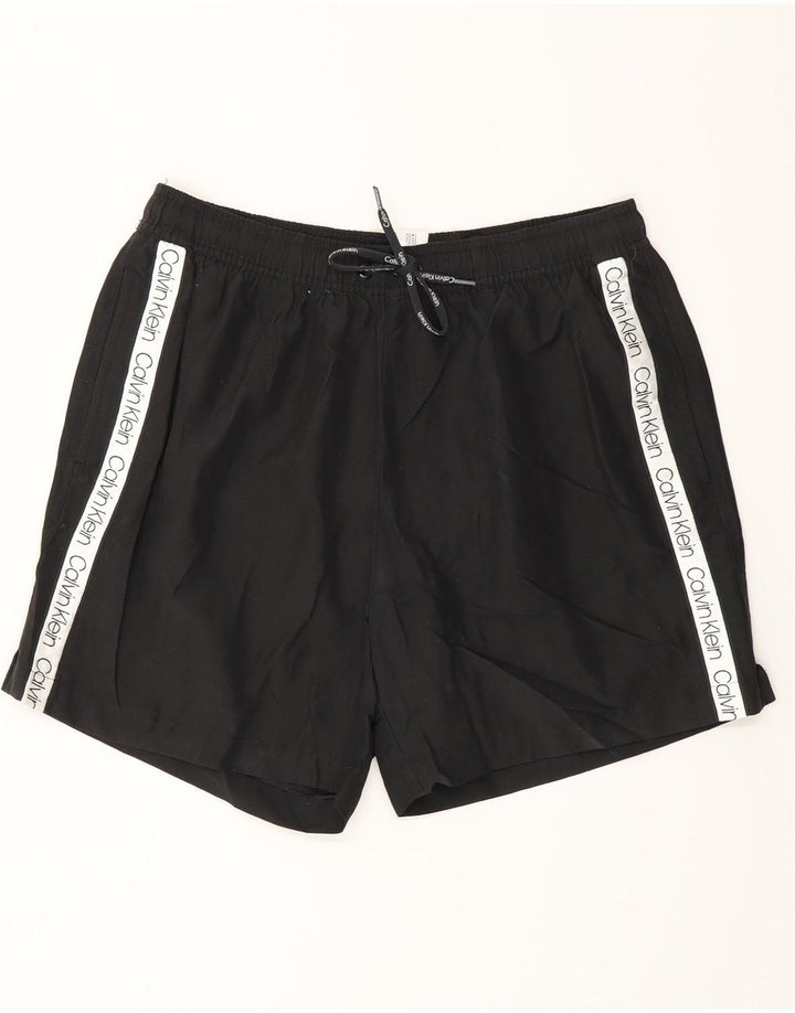 CALVIN KLEIN Short de Bain Graphique Homme Noir Moyen Polyester