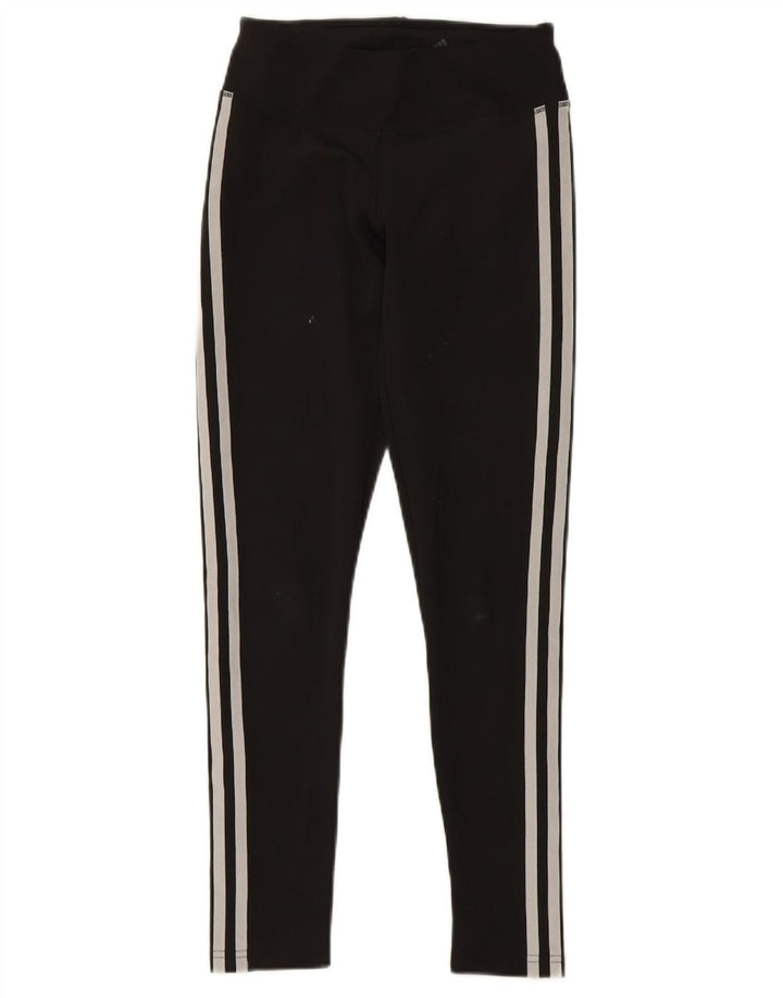 ADIDAS Womens Climalite Leggings UK 4/6 XS  Black Polyester