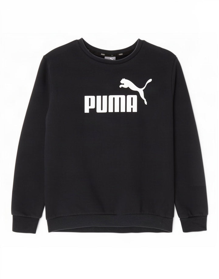 Puma Sweat-Shirt Graphique Homme Bleu Marine Moyen Coton