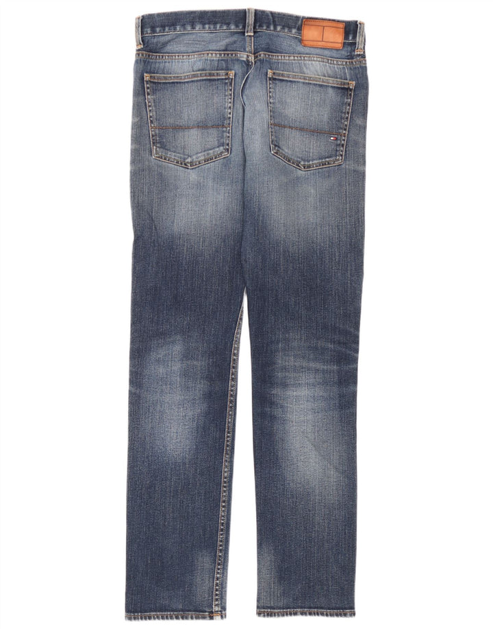 Tommy Hilfiger Jean droit Bleecker homme W32 L32 bleu coton