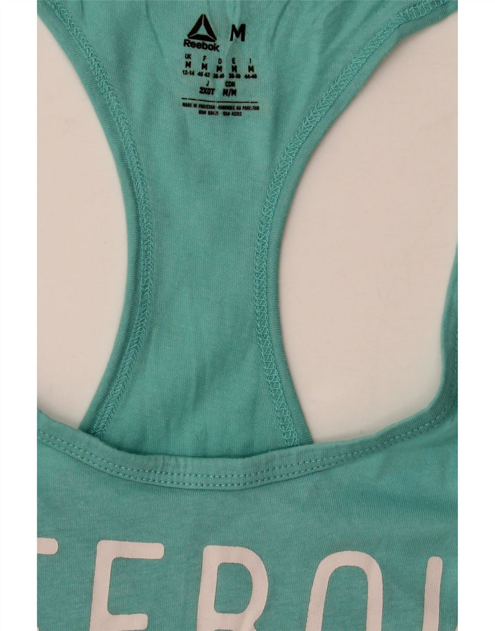 Reebok Débardeur graphique pour femme UK 12/14 Turquoise moyen